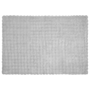 Coperta in Pelliccia di Coniglio Finta Grigio 150 x 220 cm 42021810