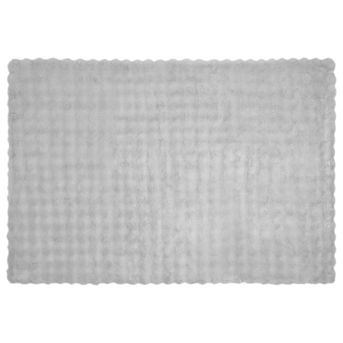 Coperta in Pelliccia di Coniglio Finta Grigio 150 x 220 cm 42021810