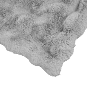 Coperta in Pelliccia di Coniglio Finta 4 pcs Grigio 42021816
