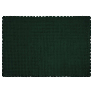 Coperta in Pelliccia di Coniglio Finta Verde Scuro 150 x 220 cm 42021818