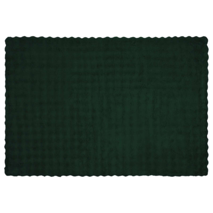 Coperta in Pelliccia di Coniglio Finta 4 pcs Verde Scuro 42021822