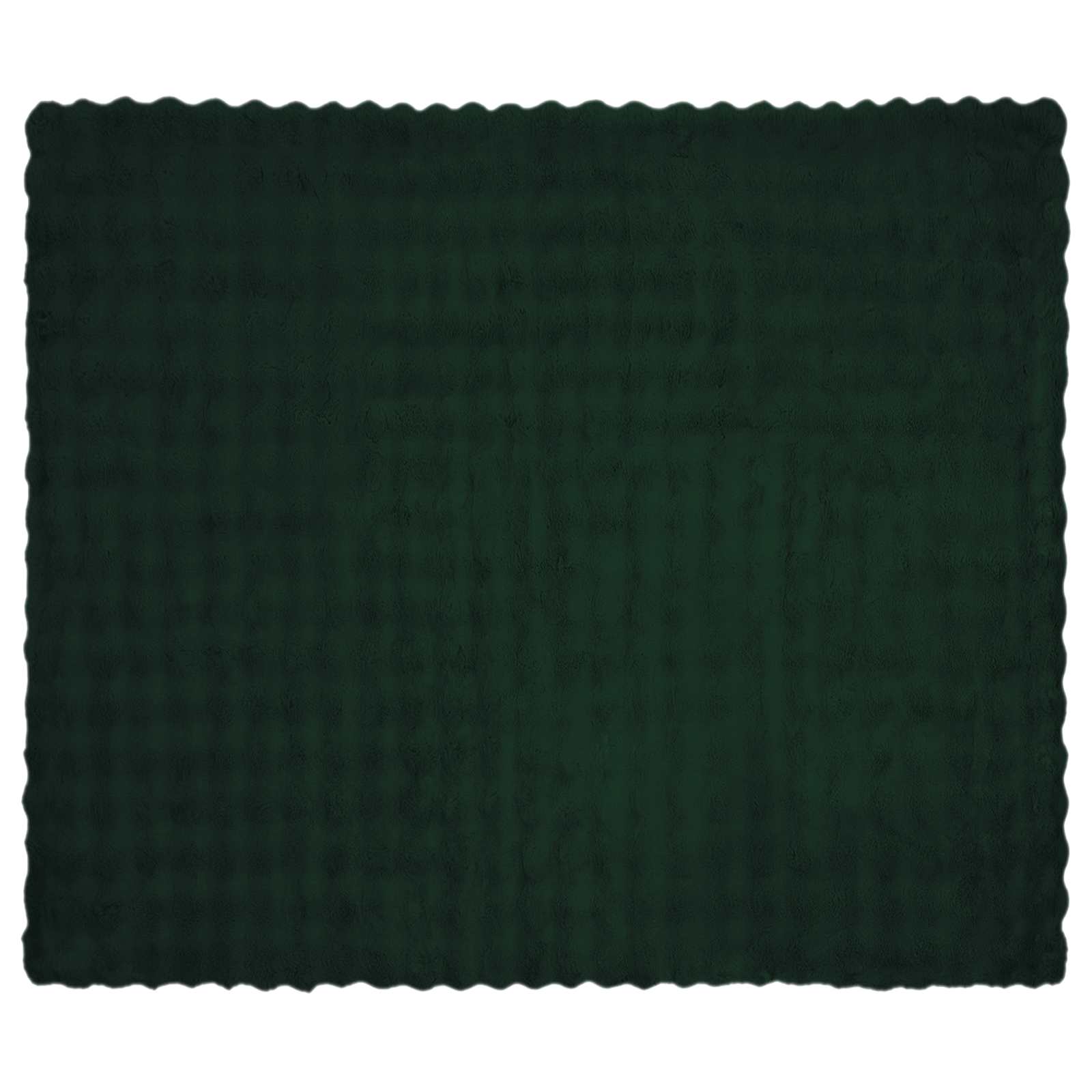 Coperta in Pelliccia di Coniglio Finta 4 pcs Verde Scuro 42021823