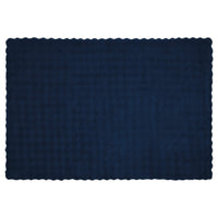 Coperta in Pelliccia di Coniglio Finta Blu Marino 150 x 220 cm 42021826