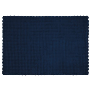 Coperta in Pelliccia di Coniglio Finta Blu Marino 150 x 220 cm 42021826