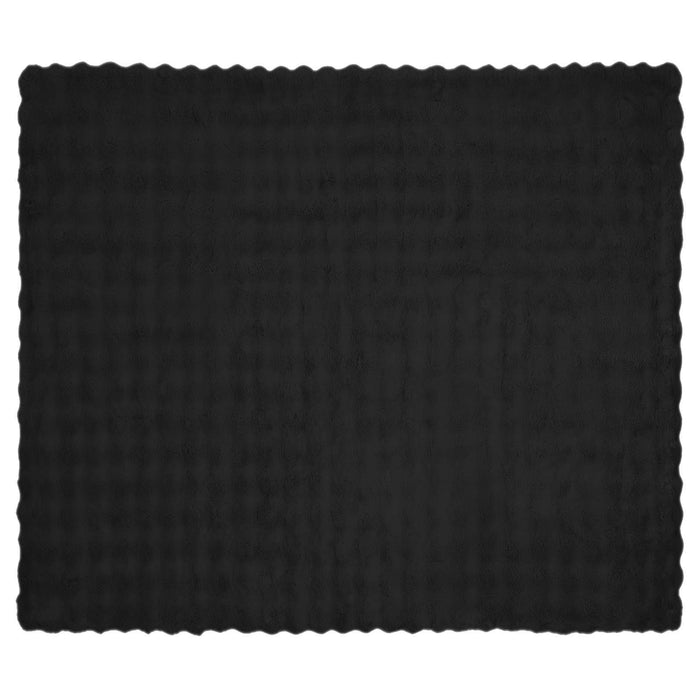 Coperta in Pelliccia di Coniglio Finta Nero 240 x 270 cm 42021836
