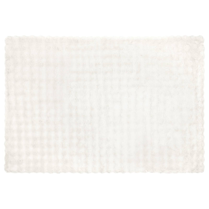 Coperta in Pelliccia di Coniglio Finta Bianco 150 x 220 cm 42021842