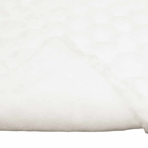 Coperta in Pelliccia di Coniglio Finta Bianco 220 x 240 cm 42021843