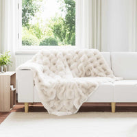 Coperta in Pelliccia di Coniglio Finta 4 pcs Bianco 42021845