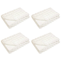 Coperta in Pelliccia di Coniglio Finta 4 pcs Bianco 42021845