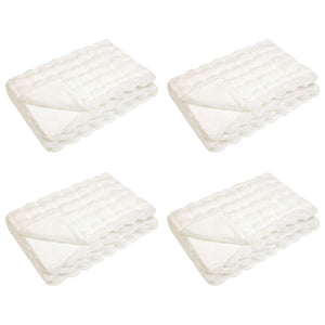 Coperta in Pelliccia di Coniglio Finta 4 pcs Bianco 42021845