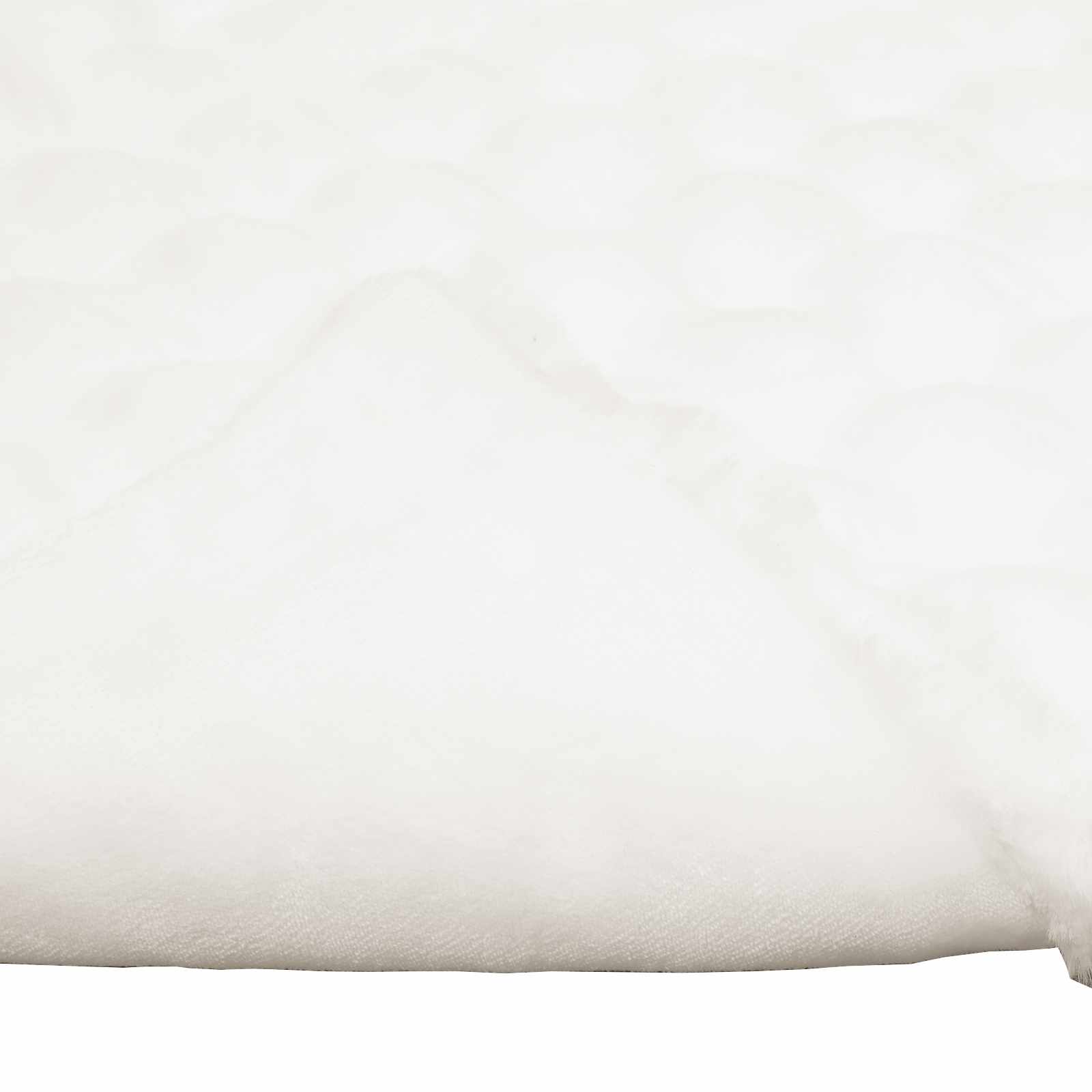 Coperta antiscivolo in finta di coniglio Olite 4 pcs Bianco