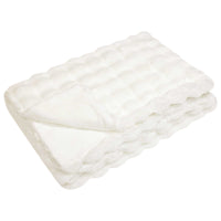Coperta antiscivolo in finta di coniglio Olite 4 pcs Bianco
