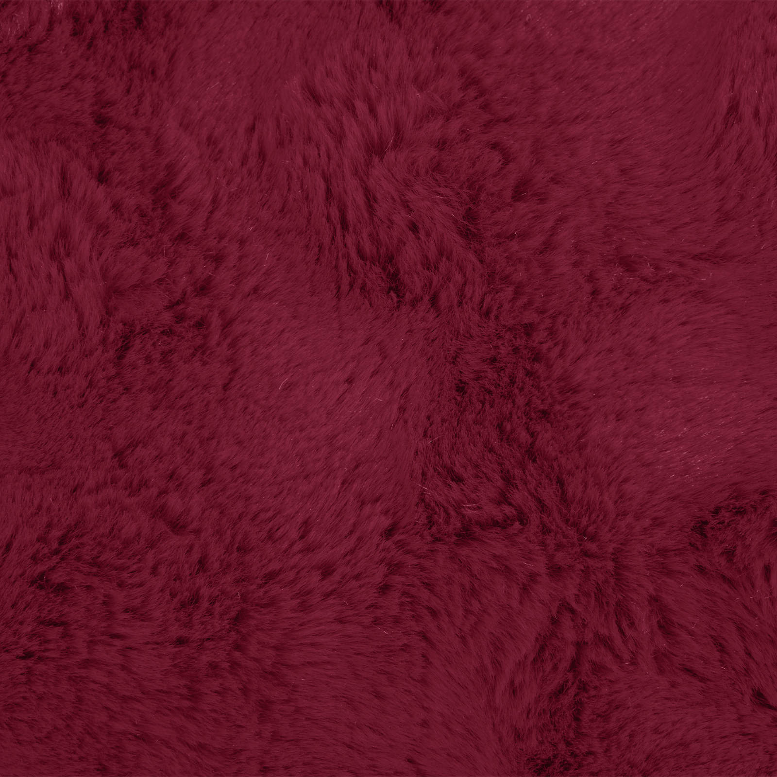 Coperta in Pelliccia di Coniglio Finta Rosso Bordeaux 42021850