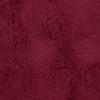 Coperta in Pelliccia di Coniglio Finta Rosso Bordeaux 42021851