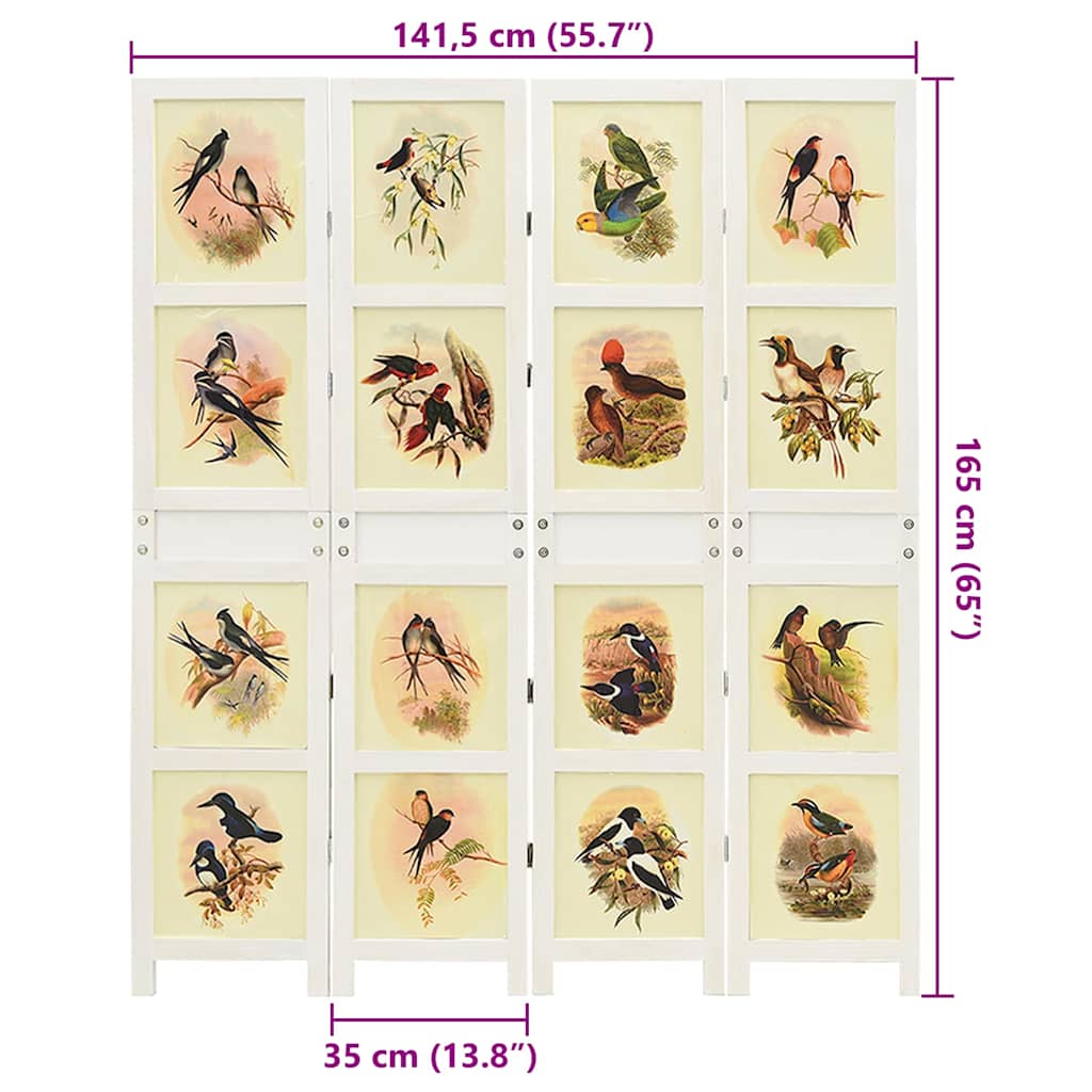 Pannello Romdivider Bianco 212 x 165 cm MDF 42022116