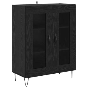 Credenza Rovere Nero 69,5 x 34 x 180 cm Legno multistrato 3403170