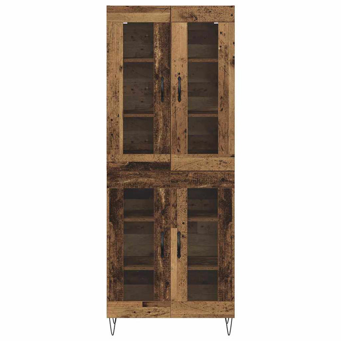 Credenza-Buffet-Armadio da cucina Legno vecchio 69,5 x 34 x 180 cm Legno multistrato 687266