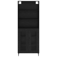 Credenza Rovere Nero 69,5 x 34 x 180 cm 3403179