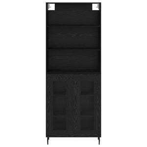 Credenza Rovere Nero 69,5 x 34 x 180 cm 3403179