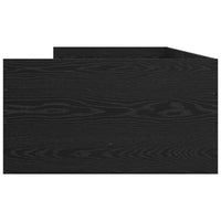 Struttura del letto Rovere Nero 90 x 200 cm Pino massello 3403206