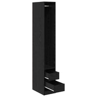 Guardaroba Rovere nero 30 x 50 x 200 cm Legno multistrato 3403221