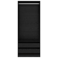 Guardaroba Rovere Nero 80 x 50 x 200 cm Legno multistrato 3403224