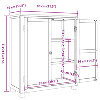 Armadietto con archiviazione Marrone Legno multistrato 4106554