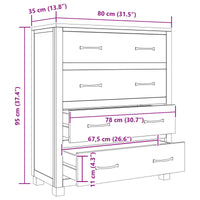 Armadietto con cassetto Marrone Legno multistrato 4106557