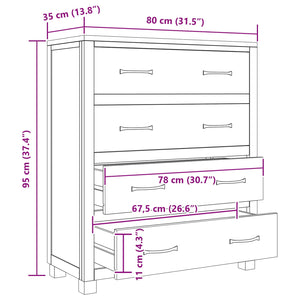 Armadietto con cassetto Marrone Legno multistrato 4106557