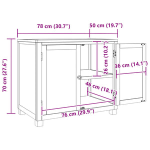 Armadietto con archiviazione Marrone Legno multistrato 4106558