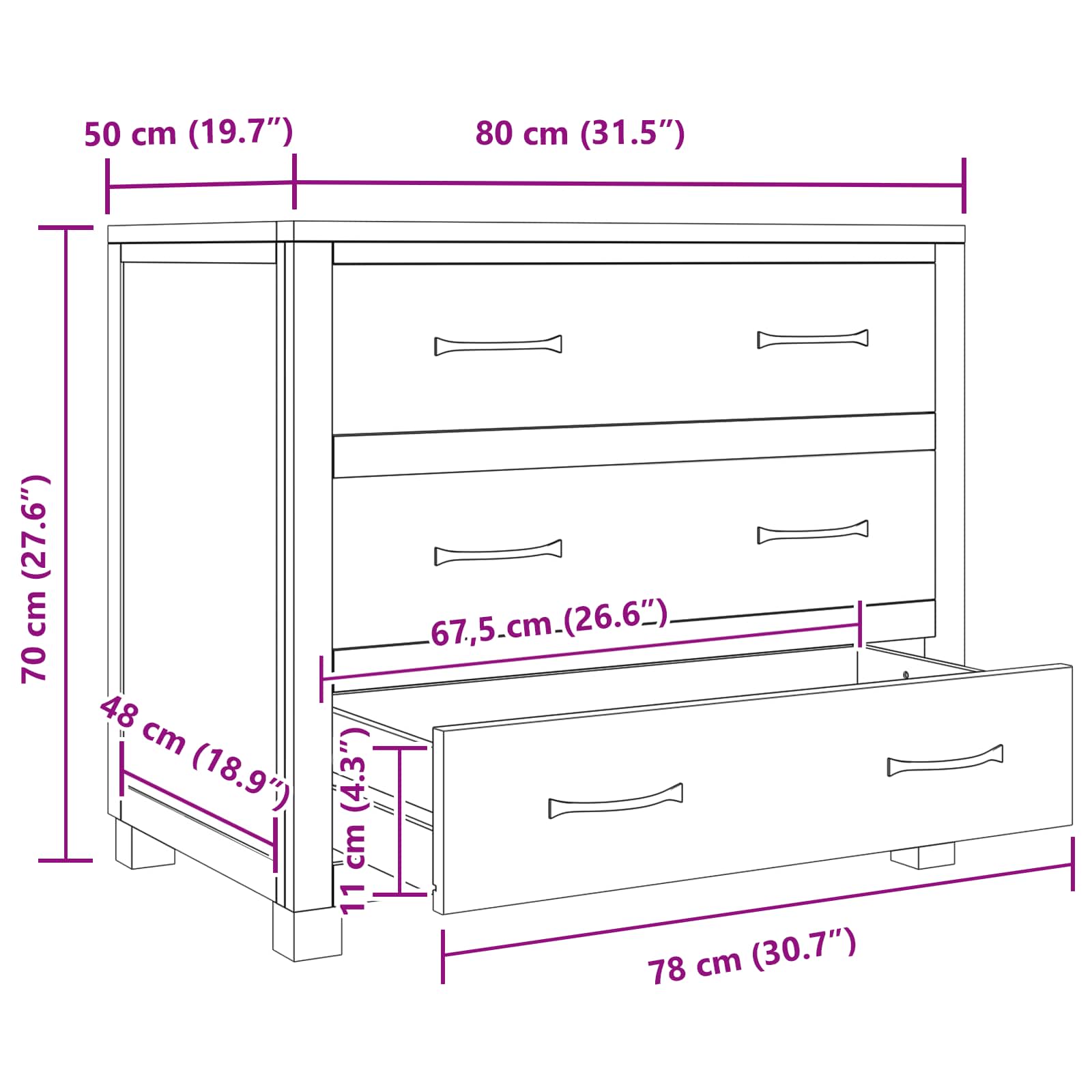 Armadietto con cassetto Marrone Legno multistrato 4106559