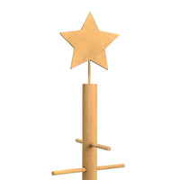 Albero di Natale in legno con supporto Marrone 75 cm Bambù 42018049