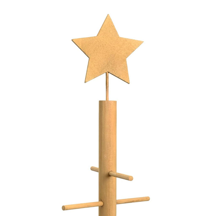 Albero di Natale in legno con supporto Marrone 75 cm Bambù 42018049