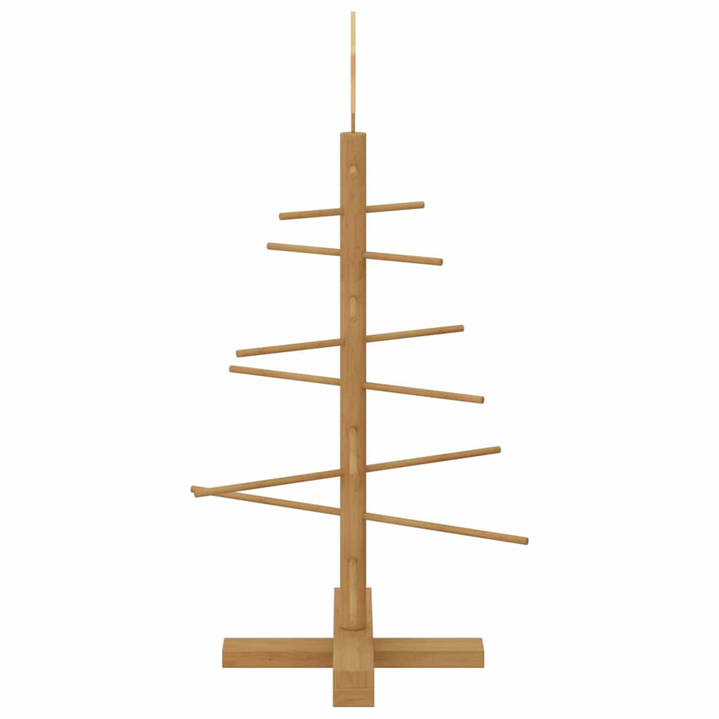 Albero di Natale in legno con supporto Marrone 75 cm Bambù 42018049