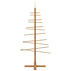 Albero di Natale in legno con supporto Marrone 125 cm Bambù 42018050