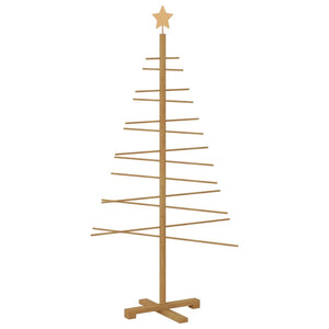 Albero di Natale in legno con supporto Marrone 150 cm Bambù 42018051