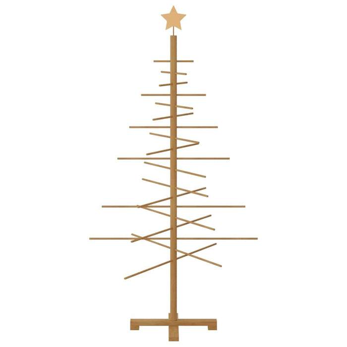 Albero di Natale in legno con supporto Marrone 150 cm Bambù 42018051