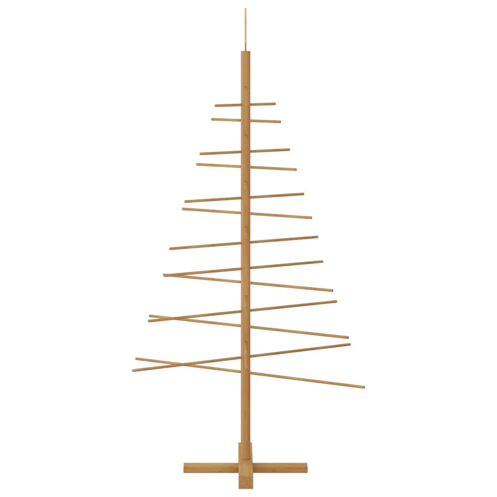 Albero di Natale in legno con supporto Marrone 150 cm Bambù 42018051