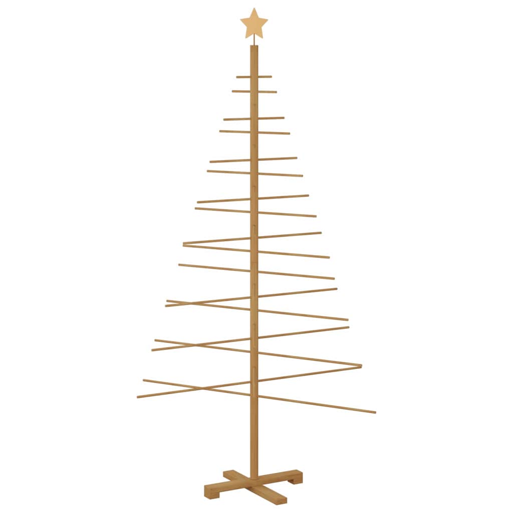 Albero di Natale in legno con supporto Marrone 180 cm Bambù 42018052