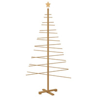 Albero di Natale in legno con supporto Marrone 180 cm Bambù 42018052