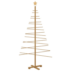 Albero di Natale in legno con supporto Marrone 180 cm Bambù 42018052