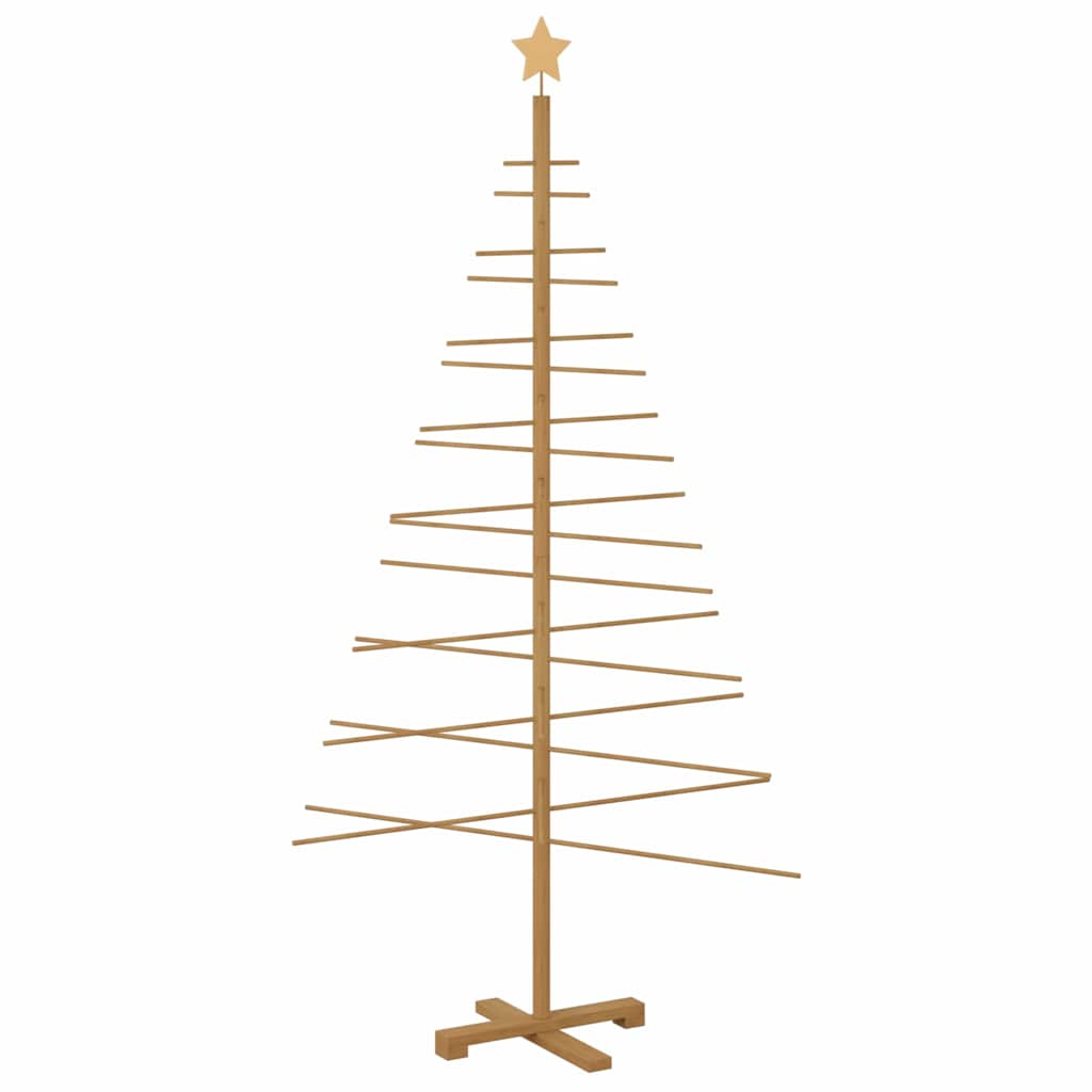 Albero di Natale in legno con supporto Marrone 180 cm Bambù 42018052