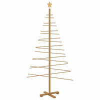 Albero di Natale in legno con supporto Marrone 180 cm Bambù 42018052