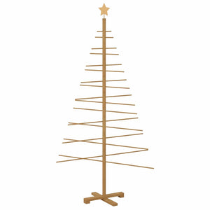 Albero di Natale in legno con supporto Marrone 180 cm Bambù 42018052
