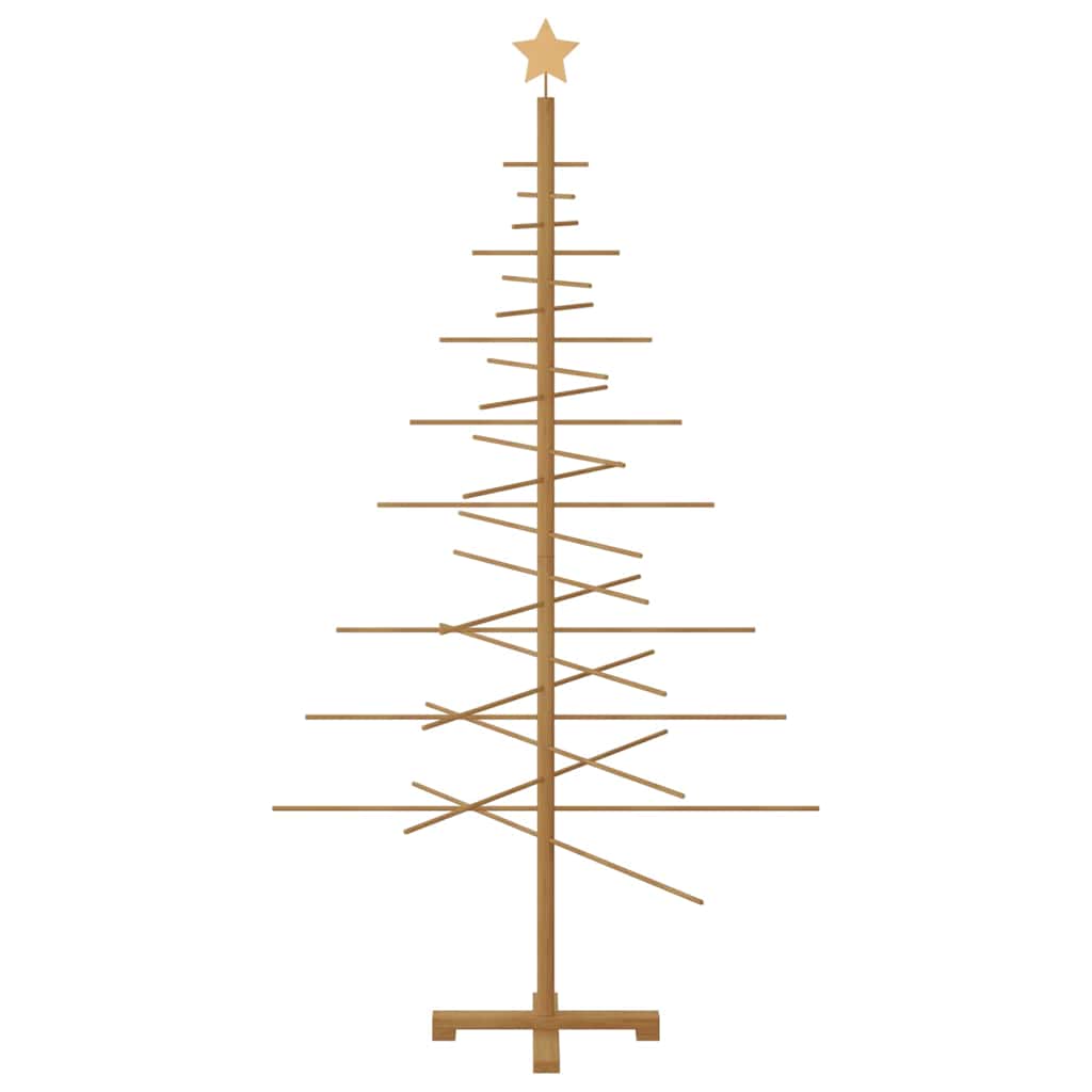 Albero di Natale in legno con supporto Marrone 180 cm Bambù 42018052