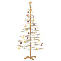 Albero di Natale in legno con supporto Marrone 180 cm Bambù 42018052