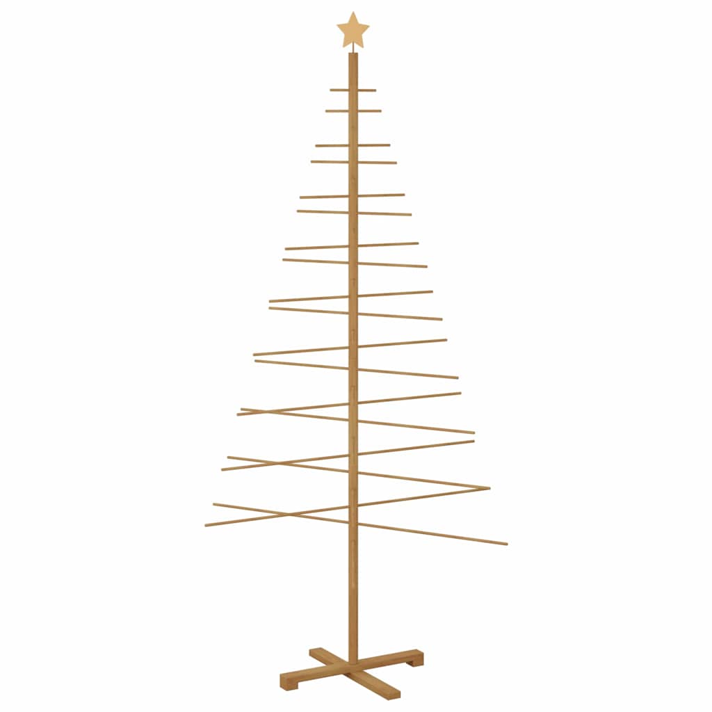Albero di Natale in legno con supporto Marrone 210 cm Bambù 42018053