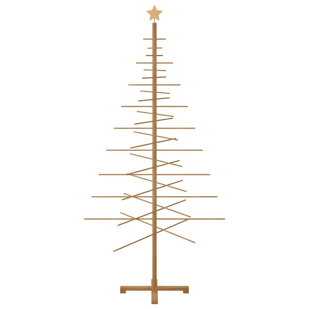 Albero di Natale in legno con supporto Marrone 210 cm Bambù 42018053