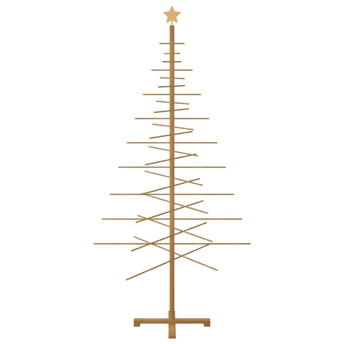 Albero di Natale in legno con supporto Marrone 210 cm Bambù 42018053