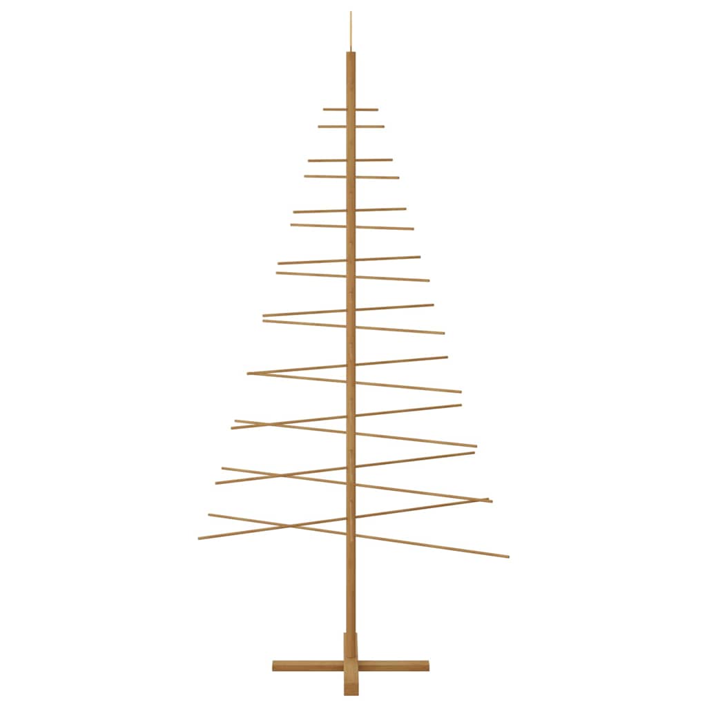 Albero di Natale in legno con supporto Marrone 210 cm Bambù 42018053